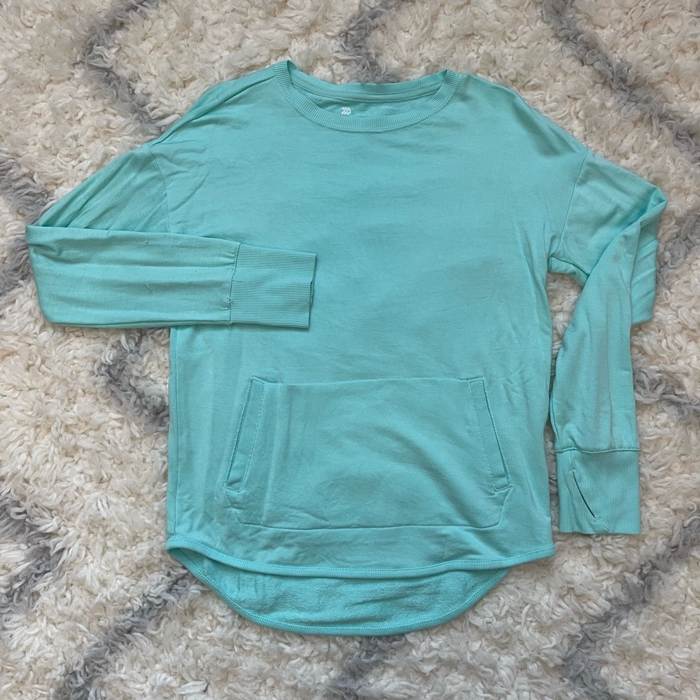 All in motion Aqua Long Sleeve Pullover